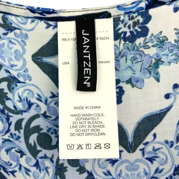 Jantzen Sunset Ceramic Tunic Coverup Blue Size Medium NWOT $89 MSRP - Picture 4 of 7